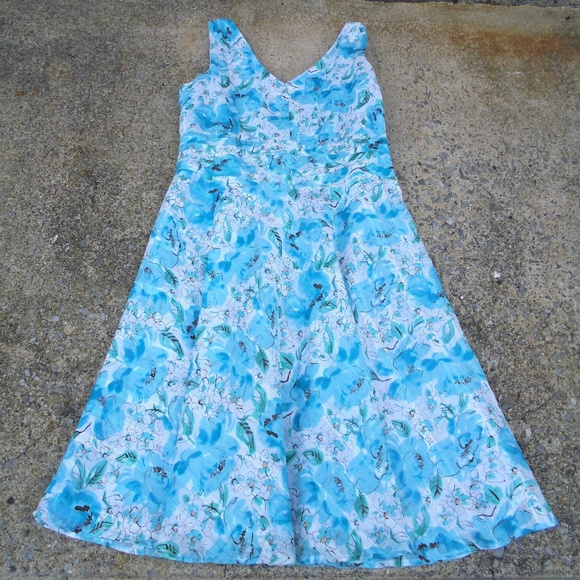 Amanda Lane Dresses & Skirts - AMANDA LANE Floral Sleeveless Dress Lined 16P